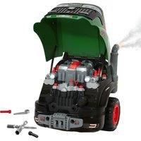 AIYAPLAY Kids Truck Engine Toy, Toy Steering Wheel with Spray, Lights and Sounds, Educational Gifts for 3-6 Years, Green