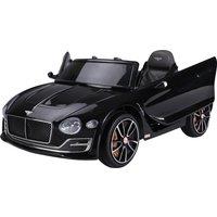 HOMCOM Licensed Bentley Kids Electric Car, 6V Battery Ride On Toy, Durable PP Construction, Black Aosom UK