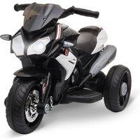 HOMCOM Kids' Motorbike Trike: 6V Battery-Powered Steel Ride-On, Safe & Thrilling, Jet Black Aosom UK