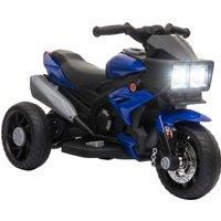 AIYAPLAY Kids Electric Motorcycle Ride-On Toy, 3-Wheel Battery-Operated Motorbike with Horn, Toddler Ride On Bike, Blue