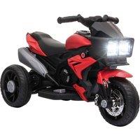 AIYAPLAY Kids Electric Motorcycle Ride-On Toy, 3-Wheel Battery-Operated Motorbike with Horn, Toddler Ride On Bike, Red