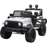 HOMCOM 12V Battery-powered 2 Motors Kids Electric Ride On Car Truck Off-road Toy w/ Parental Remote Control Horn Lights for 3-6 Years Old Aosom UK
