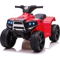 HOMCOM 6 V Kids Ride on Cars Quad Bike Electric ATV Toy for Toddlers w/ Headlights Battery Powered for 18-36 months Black+Red Aosom UK