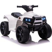 HOMCOM 6 V Kids Ride on Cars Quad Bike Electric ATV Toy Quad Bike for Toddlers w/ Headlights Battery