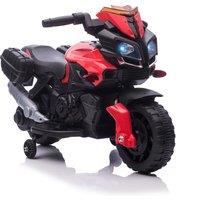 HOMCOM Kids Electric Pedal Motorcycle Ride-On Toy Battery Powered Rechargeable 6V Realistic Sounds 3 km/h Max Speed for Girls Boy 18-48 months Red
