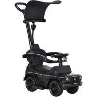 HOMCOM Ride-On Car Push Along Car Mercedes-Benz G350 Sliding Walker Foot to Floor Slider Stroller Toddler w/ Steering Wheel, Black Aosom UK