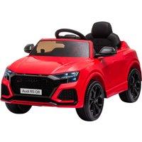 HOMCOM Audi RS Q8 6V Kids Electric Ride On Car, Kids Electric Toy with Parental Remote Control Music Lights USB MP3, Red Aosom UK