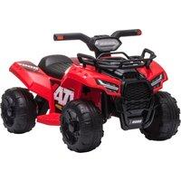 HOMCOM Kids' Battery-Powered Ride-On ATV with Real Working Headlights, 6V, for Ages 18-36 Months, Red Aosom UK