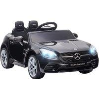 AIYAPLAY Mercedes Benz SLC 300 Licensed 12V Kids Electric Ride On Car w/ Parental Remote Two Motor Music Light Wheel for 3-6 Years Black Aosom UK