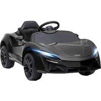 HOMCOM McLaren Licensed Electric Ride On Car for Kids, 12V with Butterfly Doors, Remote Control, Horn, Headlights, MP3, Black Aosom UK