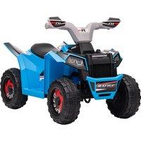 HOMCOM Quad Bike for Toddlers, 6V Battery with Durable Wheels, Forward and Reverse Functions, for 18-36 Months, Blue Aosom UK