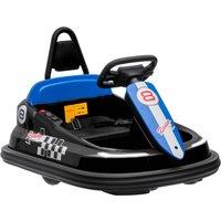 HOMCOM Electric Kids Bumper Car, 6V 360-Degree Rotation Waltzer Car, Battery Powered Ride on Car w/ 2 Speeds, Music, Gift for 18-48 Months, Black