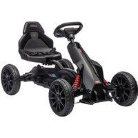 HOMCOM Children Pedal Go Kart, Kids Ride on Racer w/ Adjustable Seat, Shock Absorption EVA Tyres, Handbrake, for Kids Aged 3-8 Aosom UK