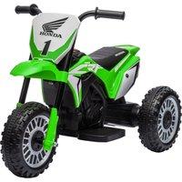 HOMCOM 6V Electric Motorbike for Toddlers, 3-Wheel Design, with Horn and Startup Sound, Vibrant Green Aosom UK