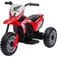 HOMCOM 6V Kids Motorbike, 3 Wheels Kids Electric Bike with Horn, Startup Sound for Ages 18-36 Months - Red Aosom UK