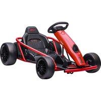 HOMCOM 24V Electric Go Kart for Kids, Drift Ride-On Racing Go Kart with 2 Speeds, for Boys Girls Aged 8-12 Years Old, Red Aosom UK
