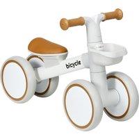 AIYAPLAY Kids Balance Bike for 1-3 Years Old with Adjustable Seat, Silent Wheels, White Aosom UK