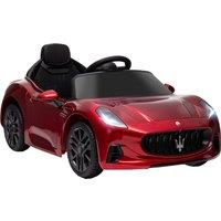AIYAPLAY 12V Maserati Gran Turismo Folgore Lincesed Kids Electric Car with Remote Control, Soft Start, Wine Red