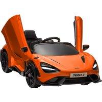 AIYAPLAY McLaren 765LT Licensed 12V Kids Electric Ride on Car with Butterfly Doors Remote Control Training Wheels Orange Aosom UK