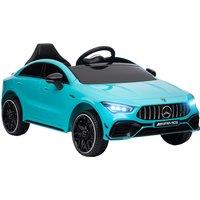 AIYAPLAY Mercedes-AMG CLA 45 Licensed 12V Kids Electric Car Ride on Car w/ Remote, Suspension Lights Music Horn - Light Blue