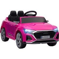 AIYAPLAY Audi Q8 e-tron Sportback Licensed 12V Ride on Car w/ Remote, 4 Spring Suspension Wheels, Headlights, Music, Horn - Pink