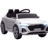 AIYAPLAY Audi Q8 etron Sportback Licensed Ride on Car with Remote Control, Four-Wheel Suspension, Soft Start for Ages 3-4, White
