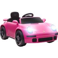 AIYAPLAY Licensed RUF CTR 2017 Electric Car for Kids, with Remote Control, Soft Start, MP3 Player, LED Lights, Pink