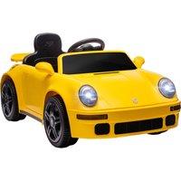 AIYAPLAY Licensed RUF CTR 2017 Electric Car for Kids, with Remote Control, Soft Start, MP3 Player, LED Lights, Yellow