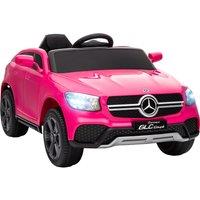 AIYAPLAY Mercedes-Benz GLC Licensed Kids Electric Ride On Car with Parental Remote, Soft Start, MP3 & LED Lights, Pink Aosom UK