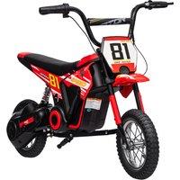 AIYAPLAY Kids Electric Motorbike 3 Gearboxes Speed Ride on Motorcycle with 40min Ranges , Easy to Control for 8-12 Kids, Red Aosom UK