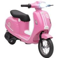 AIYAPLAY 24V Kids Electric Motorbike, Ride on Motorcycle with Manual Throttle, Brakes and LED Lights for Ages 8-12 Years, Pink