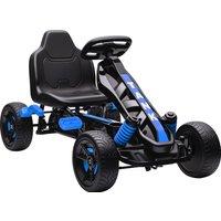 AIYAPLAY Pedal Go kart for Kids Ages 3-6 Years, with Automatic Clutch, Brake, EVA Anti-Slip Wheels, Blue