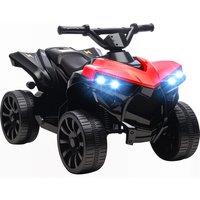 AIYAPLAY 6V Kids ATV, 4 Wheeler Electric Ride on Car with Music and LED Headlights, for Ages 3-8 Years Boys and Girls, Red
