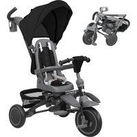 AIYAPLAY 6 in 1 Foldable Kids Trike with Adjustable Parent Handle & Canopy for Ages 1-5, Black
