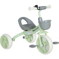 AIYAPLAY Kids Trike, Toddler Tricycle with Front Basket and EVA Wheels for Ages 2-5 Years, Indoor Outdoor for Boys Girls, Green