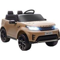 AIYAPLAY Land Rover Discovery Licensed 12V Kids Electric Car with Remote, 4 Wheel Suspension, Slow Start, Lights, Music, Khaki