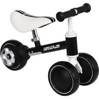 AIYAPLAY Balance Bike for Kids 1-2 Years, Toddler Bike with Adjustable Seat and Lighting Rear Wheels for Boys and Girls, Black