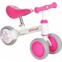 AIYAPLAY Balance Bike for Kids 1-2 Years, Toddler Bike with Adjustable Seat and Lighting Rear Wheels for Boys and Girls, Pink