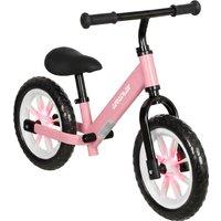 AIYAPLAY 11.2 Balance Bike for 2-5 Years, Toddler Bike with Lighting Wheels, Adjustable Seat & Handlebar, 360 Steering, Pink