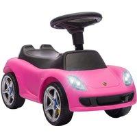 AIYAPLAY Ride on Car, Porsche Licensed Toddler Push Car with Horn, Headlights, Sound and Steering Wheel for 18-36 Months, Pink
