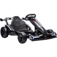 AIYAPLAY 24V Electric Go Kart for Kids 6-12 Years with Drift Mode, Adjustable Seat, 3 Speed, Slow Start, Black