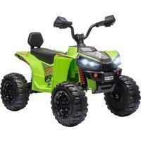 AIYAPLAY 24V 2 Seater Electric Quad Bike for Kids, Ride On Car ATV Toy w/ Forward Backward, for Boys Girls 3-8 Years, Green