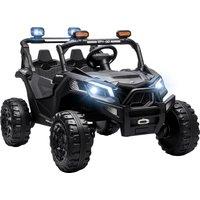AIYAPLAY 24V 2 Seater Ride On Truck Car for Big Kids with Remote Control, Dual Motors, 4-Wheel Suspension for Ages 3-8, Black