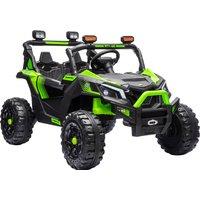 AIYAPLAY 24V 2 Seater Ride On Truck Car for Big Kids with Remote Control, Dual Motors, 4-Wheel Suspension for Ages 3-8, Green