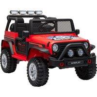 AIYAPLAY 12V Kids Electric Ride on Car with 2 Motors, Remote Control, Soft Start, Four-Wheel Suspension, Seat Belt