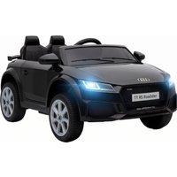 AIYAPLAY 12V Audi TT RS Licensed Electric Car, Electric Ride On Toy with Remote Control, Dual Motors, 4-Wheel Suspension, Black