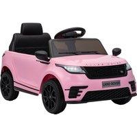 AIYAPLAY Range Rover Velar Licensed 12V Electric Car for Kids with Remote, 4-Wheel Suspension, Slow Start for 2-4 Years, Pink