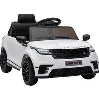 AIYAPLAY Range Rover Velar Licensed 12V Electric Car for Kids with Remote, 4-Wheel Suspension, Slow Start for 2-4 Years, White