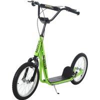 HOMCOM Kick Scooters for Kids, Children Kick Scooter with Adjustable Handlebar 2 Brakes Ride On 16 Inch Rubber Tyres for Teens Aged 5+, Green Aosom UK