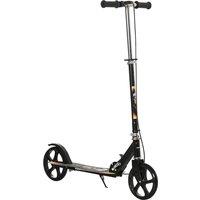 HOMCOM Foldable Kids Scooter with Adjustable Height & Brake for Boys and Girls, Ages 7-14, Black Aosom UK
